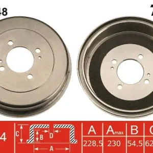 Dodaj do koszyka Bęben hamulcowy TRW DB4148