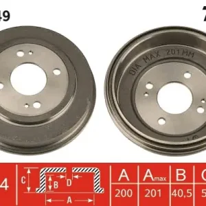 Oferta Bęben hamulcowy TRW DB4149