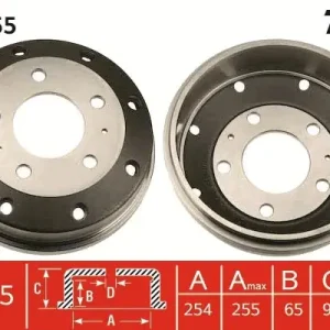 Bezpieczna płatność Bęben hamulcowy TRW DB4155