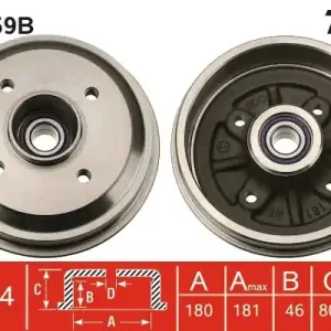 Wybór klientów Bęben hamulcowy TRW DB4159B