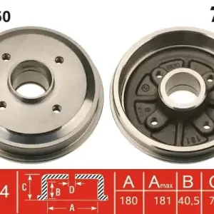 Bęben hamulcowy TRW DB4160 Wysoka jakość