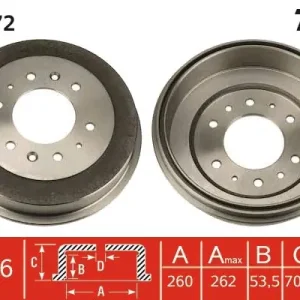 Bęben hamulcowy TRW DB4172 Dodaj do koszyka
