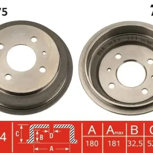 Bęben hamulcowy TRW DB4175 Wysoka jakość