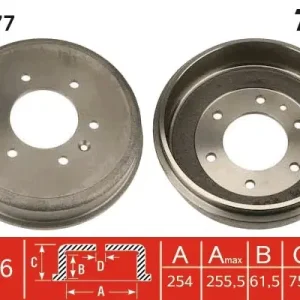 Tani Bęben hamulcowy TRW DB4177