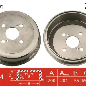 Tylko do końca tygodnia Bęben hamulcowy TRW DB4191