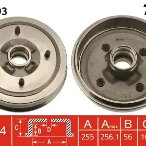 Bęben hamulcowy TRW DB4193 Ostatnie sztuki