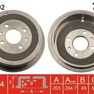 Obniżka ceny Bęben hamulcowy TRW DB4202
