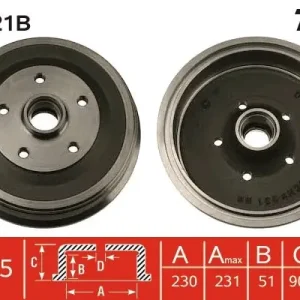 Tylko do końca tygodnia Bęben hamulcowy TRW DB4221B