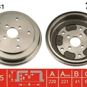 Tylko dziś Bęben hamulcowy TRW DB4231