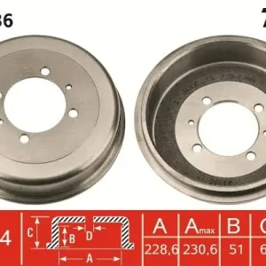Dodaj do koszyka Bęben hamulcowy TRW DB4236