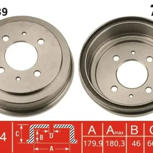 Bęben hamulcowy TRW DB4239 Dostępne od ręki