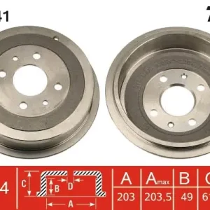 Popularny Bęben hamulcowy TRW DB4241