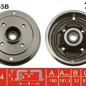 Ograniczona ilość Bęben hamulcowy TRW DB4245B