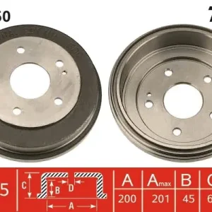Bęben hamulcowy TRW DB4250 Rabat