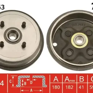 Bęben hamulcowy TRW DB4263 Nowy