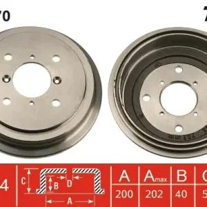 Bęben hamulcowy TRW DB4270 Wysoka jakość