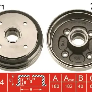 Bęben hamulcowy TRW DB4271 Tylko do końca tygodnia