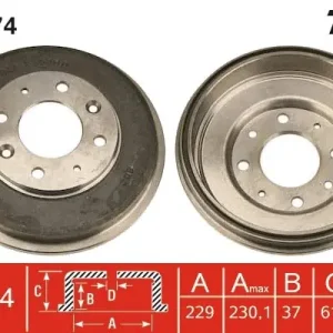 Ograniczona ilość Bęben hamulcowy TRW DB4274