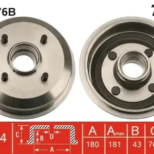 Bęben hamulcowy TRW DB4276B Sprawdź teraz