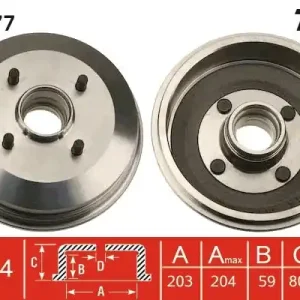 Nie przegap Bęben hamulcowy TRW DB4277
