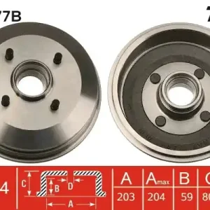 Ograniczona ilość Bęben hamulcowy TRW DB4277B