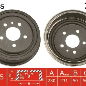 Bęben hamulcowy TRW DB4285 Darmowy zwrot