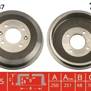 Premium Bęben hamulcowy TRW DB4287