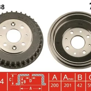 Bęben hamulcowy TRW DB4288 Kup online