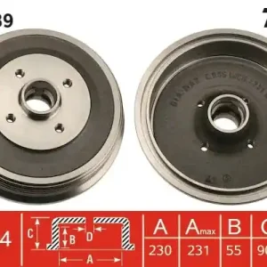Super okazja Bęben hamulcowy TRW DB4289