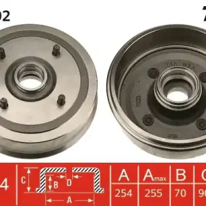 Oferta czasowa Bęben hamulcowy TRW DB4292