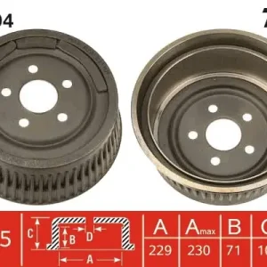 Super okazja Bęben hamulcowy TRW DB4294