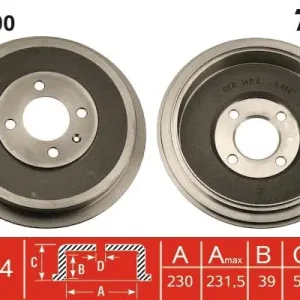 Bęben hamulcowy TRW DB4300 Bezpieczna płatność