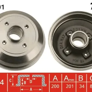 Bęben hamulcowy TRW DB4301 Oferta limitowana