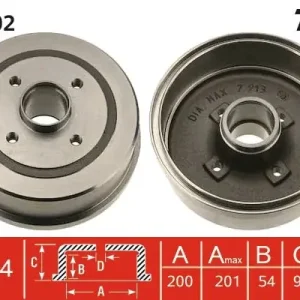 Cena promocyjna Bęben hamulcowy TRW DB4302