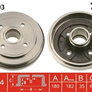 Wybór klientów Bęben hamulcowy TRW DB4303