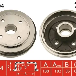 Bęben hamulcowy TRW DB4304 Bezpieczne zakupy