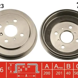 Tani Bęben hamulcowy TRW DB4323