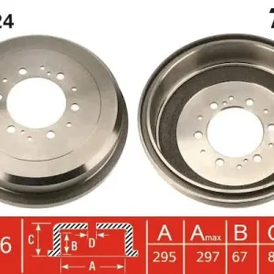 Do wyczerpania zapasów Bęben hamulcowy TRW DB4324