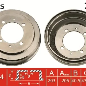 Nowy Bęben hamulcowy TRW DB4325