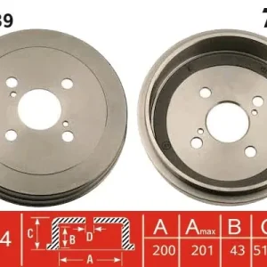 Bęben hamulcowy TRW DB4339 Ograniczona ilość