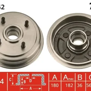 Hit sprzedaży Bęben hamulcowy TRW DB4342