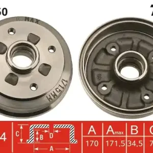 Bęben hamulcowy TRW DB4350 Ekspresowa dostawa