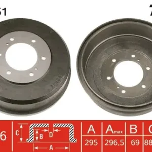 Obniżka ceny Bęben hamulcowy TRW DB4351