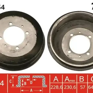 Kup online Bęben hamulcowy TRW DB4354