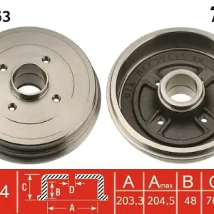 Ograniczona ilość Bęben hamulcowy TRW DB4363