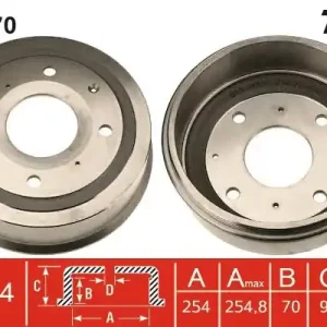 Bęben hamulcowy TRW DB4370 Wysoka jakość