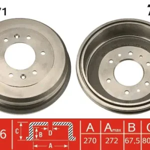 Bęben hamulcowy TRW DB4371 Bestseller