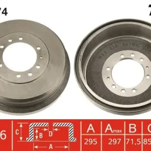 Bęben hamulcowy TRW DB4374 Obniżka ceny
