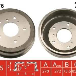 Bęben hamulcowy TRW DB4376 Ostatnie sztuki