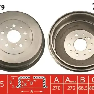 Bęben hamulcowy TRW DB4379 Łatwy zwrot